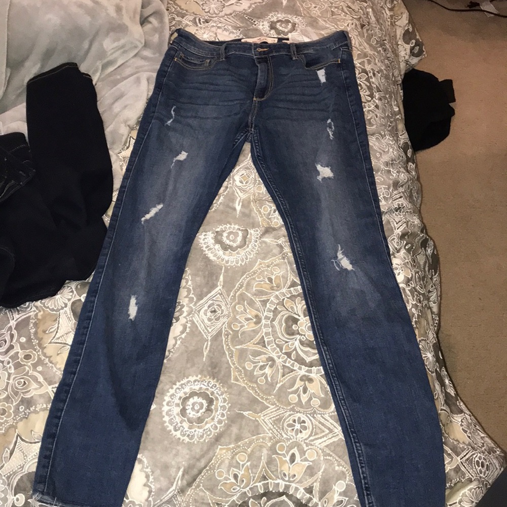 Hollister high rise supper skinny jeans